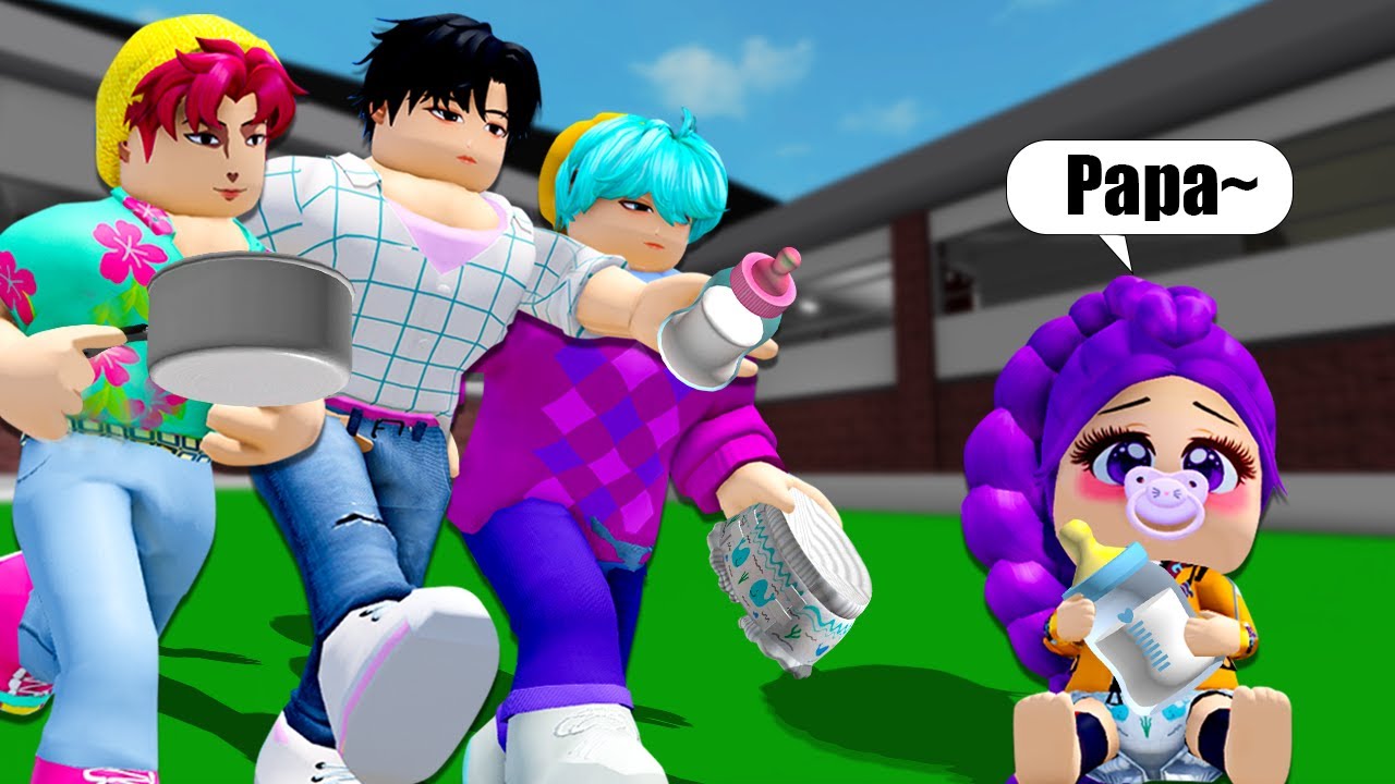 RUMI ADOPTED BY SAJA BOYS in Roblox (Kpop Demon Hunters)