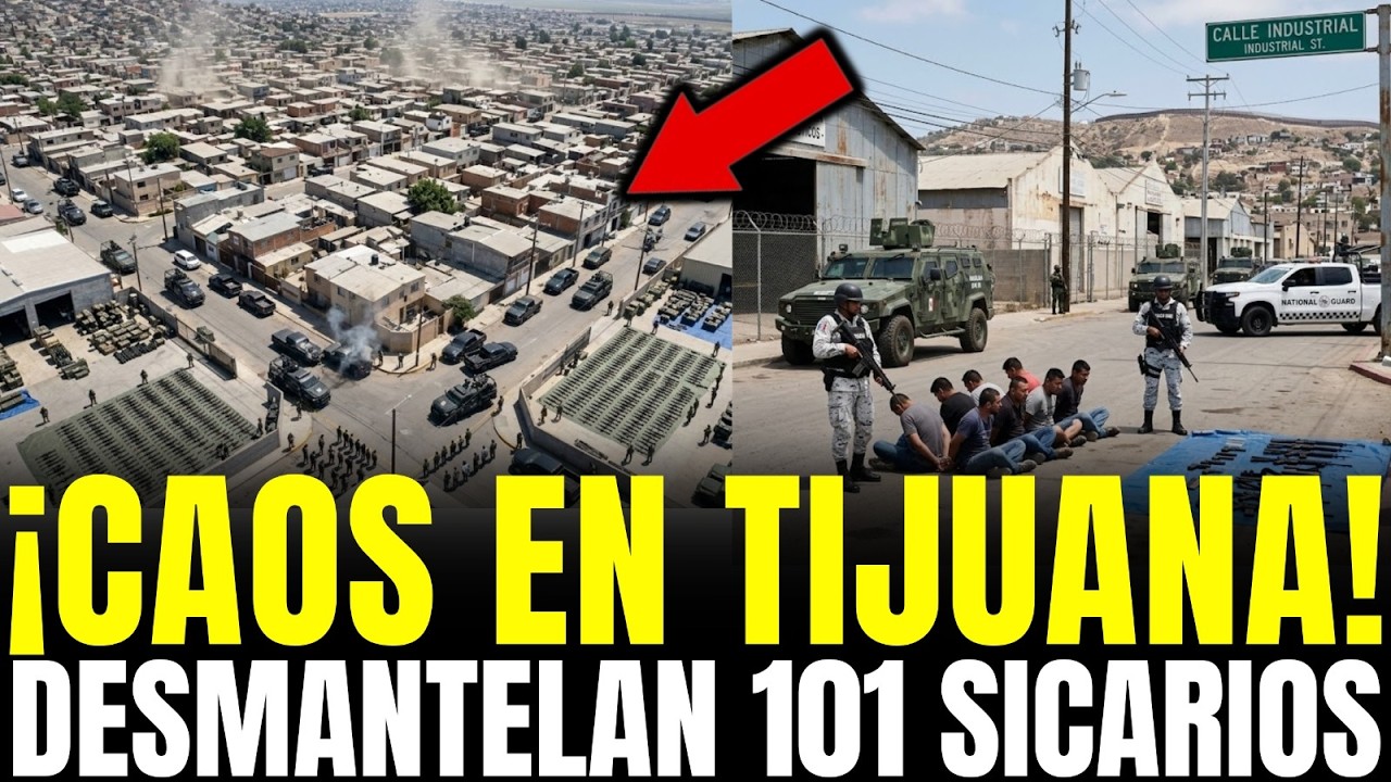 ¡CAOS en TIJUANA! MURCIÉLAGOS DESMANTELAN RED con 101 SICARIOS y 240 ARMAS