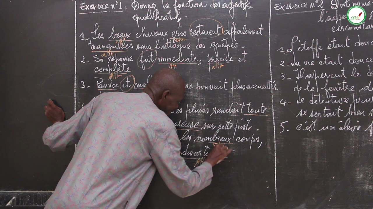 Exercices - Cinquième - Français : Le Groupe adjectival / M. NDIAYE