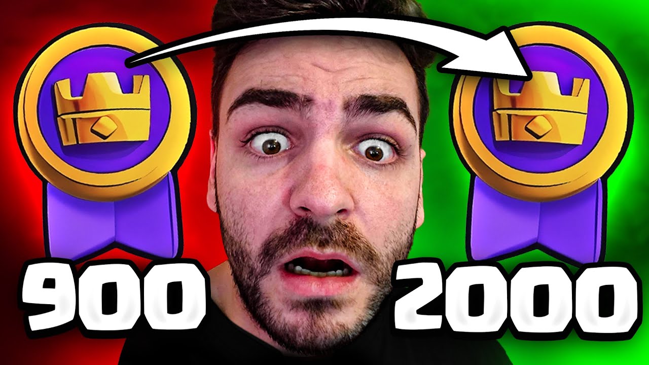 Subí de 900 a 2.000🏆 en Clash Royale!💀