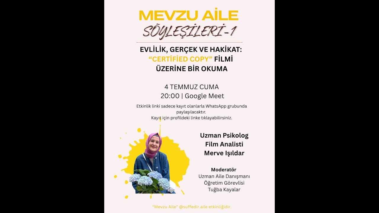Certified Copy Filmi Üzerine Bir Okuma Psikolog Merve Işıldar|Uzman Aile Danışmanı Tuğba Kayalar
