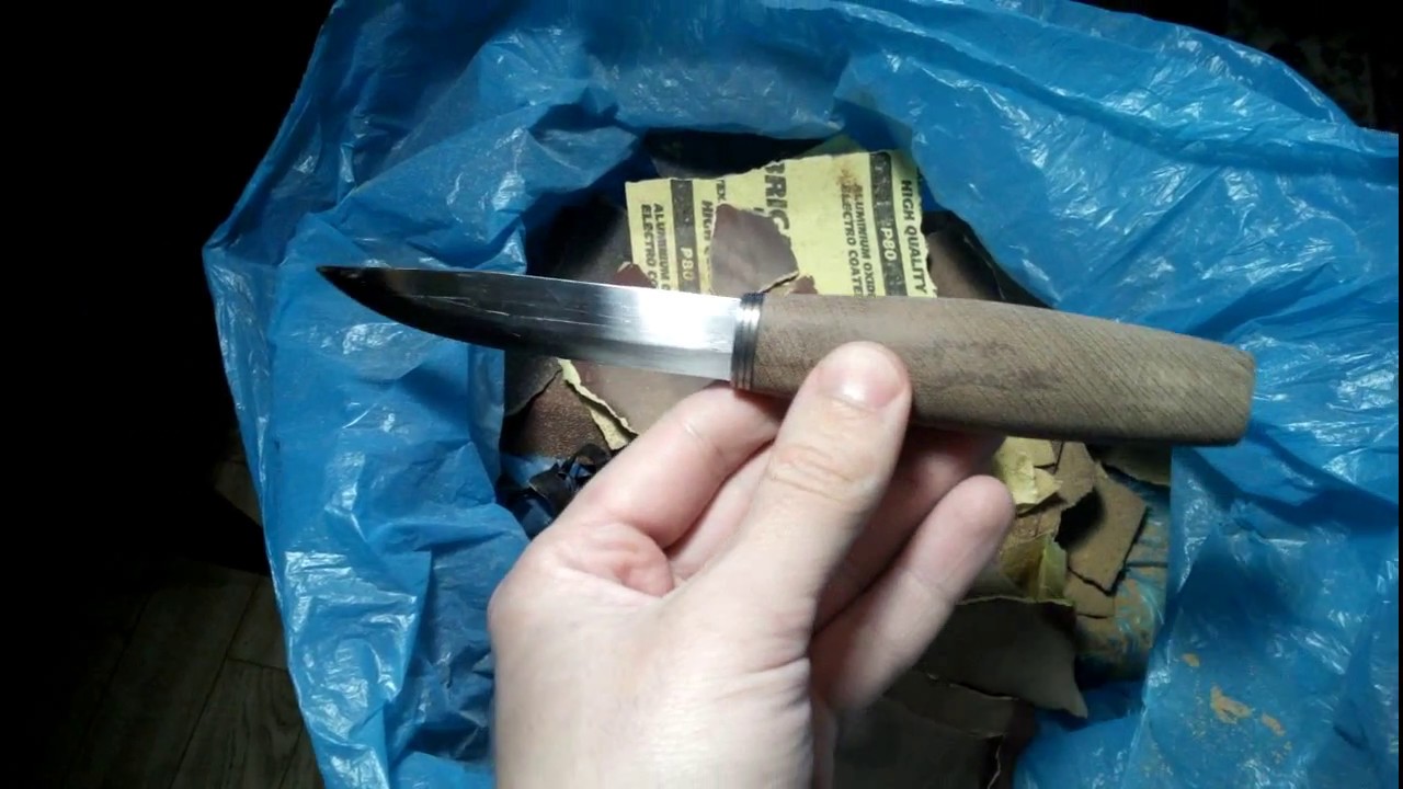 Изготовление ножа с клинком Mora laminated steel
