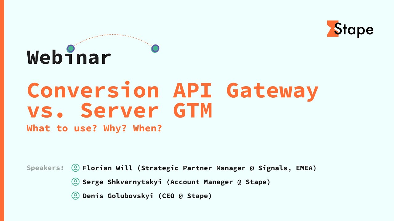 Conversion API Gateway vs. Server GTM Explained | Webinar Recording