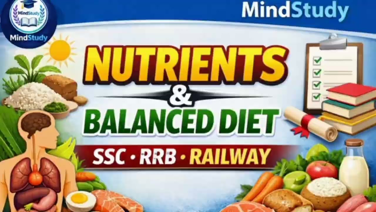 Class 6 : nutrients and blance diet  #ssc #rrb #biology #education #mindstudy-ms