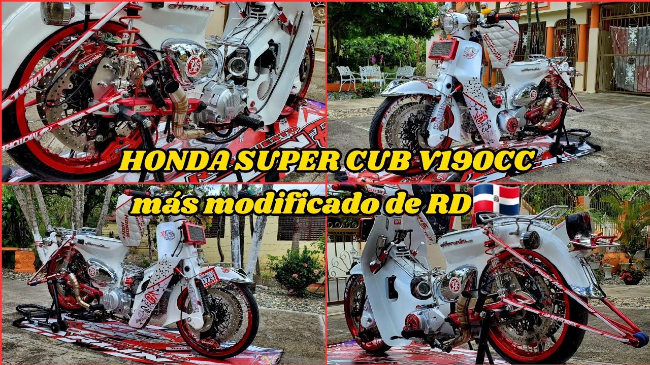El honda super cub V190CC más modificado de RD🇩🇴 en la actualidad