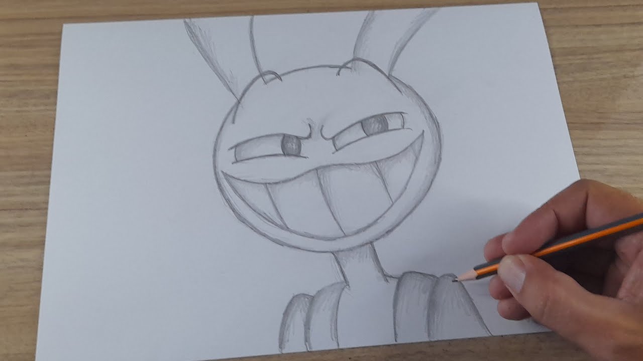 FACIL DE DESENHAR | COMO DESENHAR O JAX || DIGITAL CIRCUS PASSO A PASSO