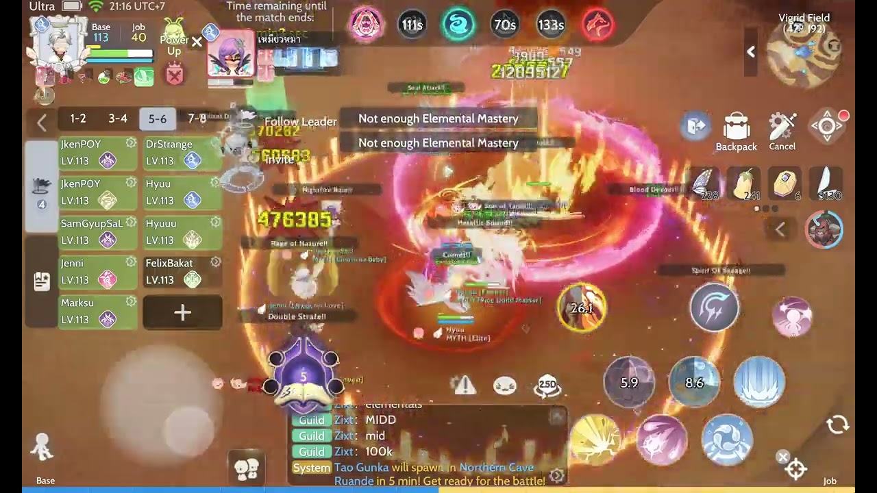 Ragnarok Origin Global - MYTH VS PASTEL Loki Cup Warlock POV