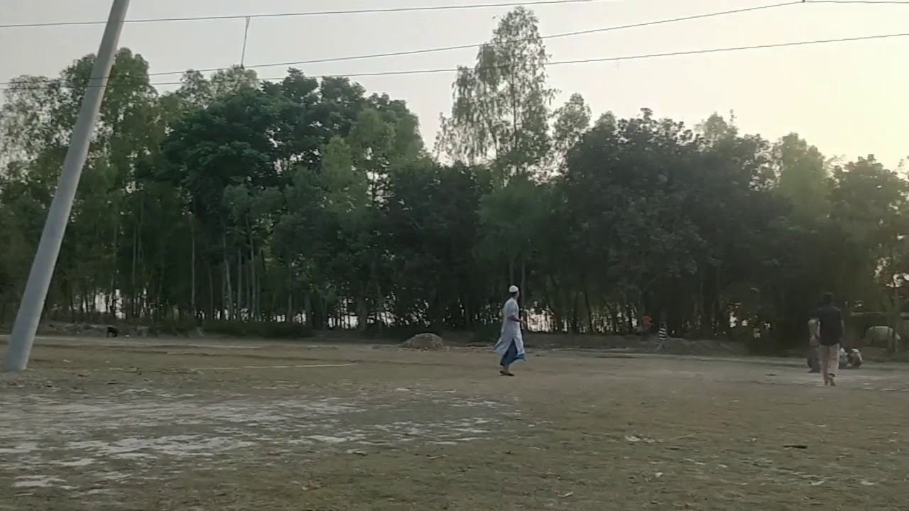 I play cricket in my village during covid holiday