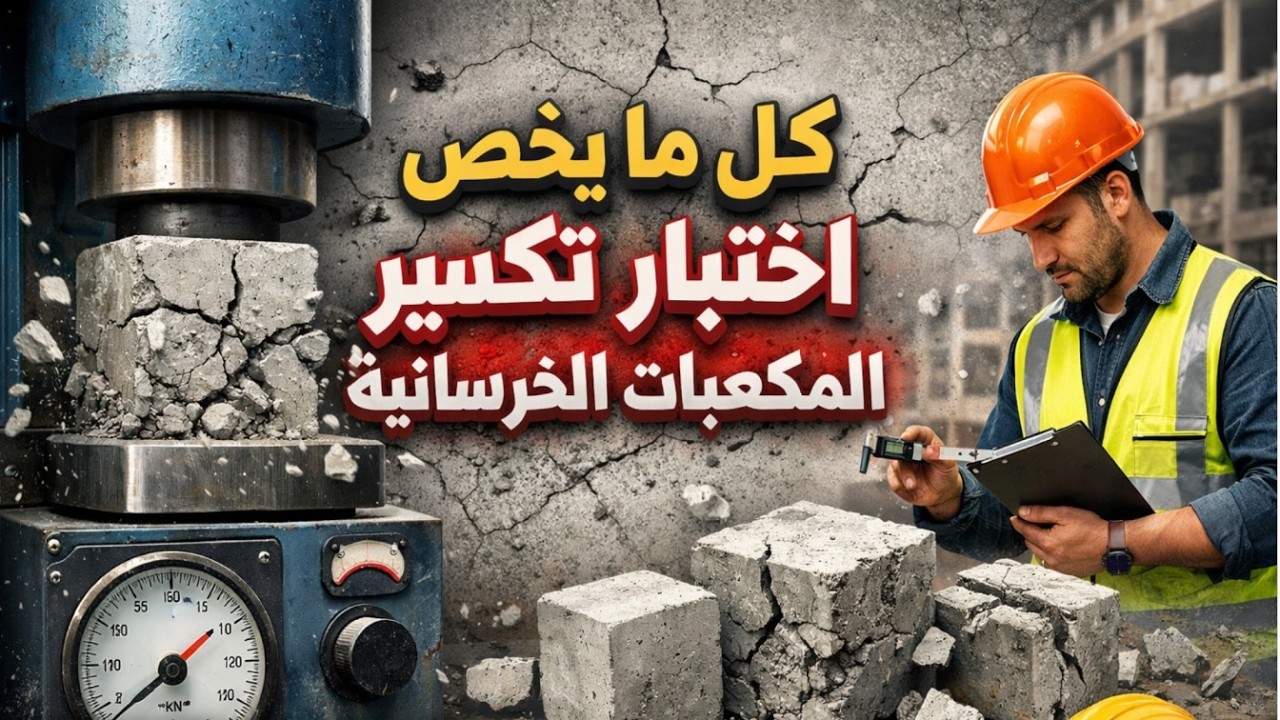 ما هو اختبار المكعب وكيفية اعداد تقرير اختبار المكعب - اختبار تكسير المكعبات