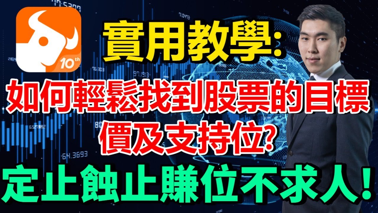 實用教學:如何輕鬆找到股票的目標價及支持位?定止蝕止賺位不求人!