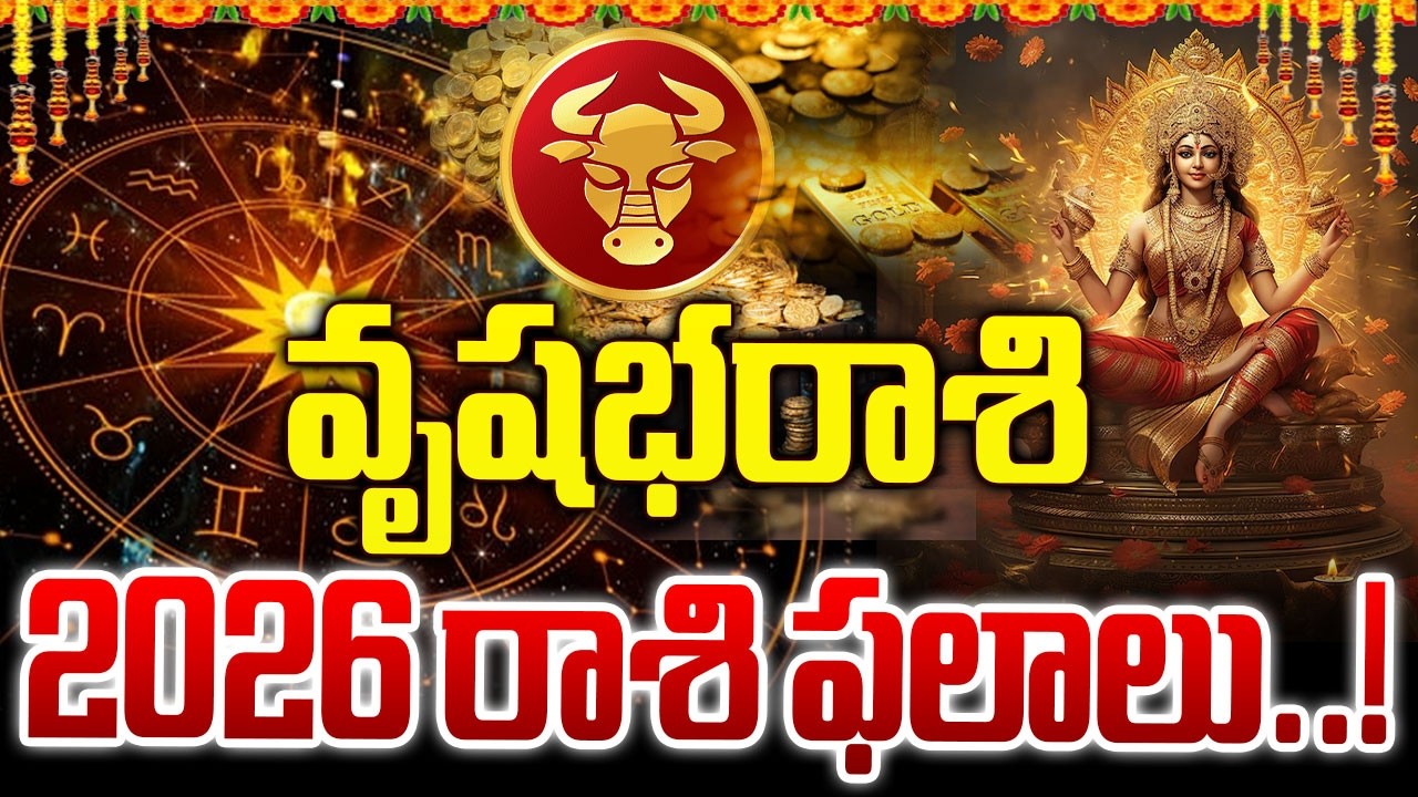 Rasi Phalalu 2026 To 2027 | Vrushabha Rasi Phalalu 2026 To 2027 | Rasi Phalalu 2026