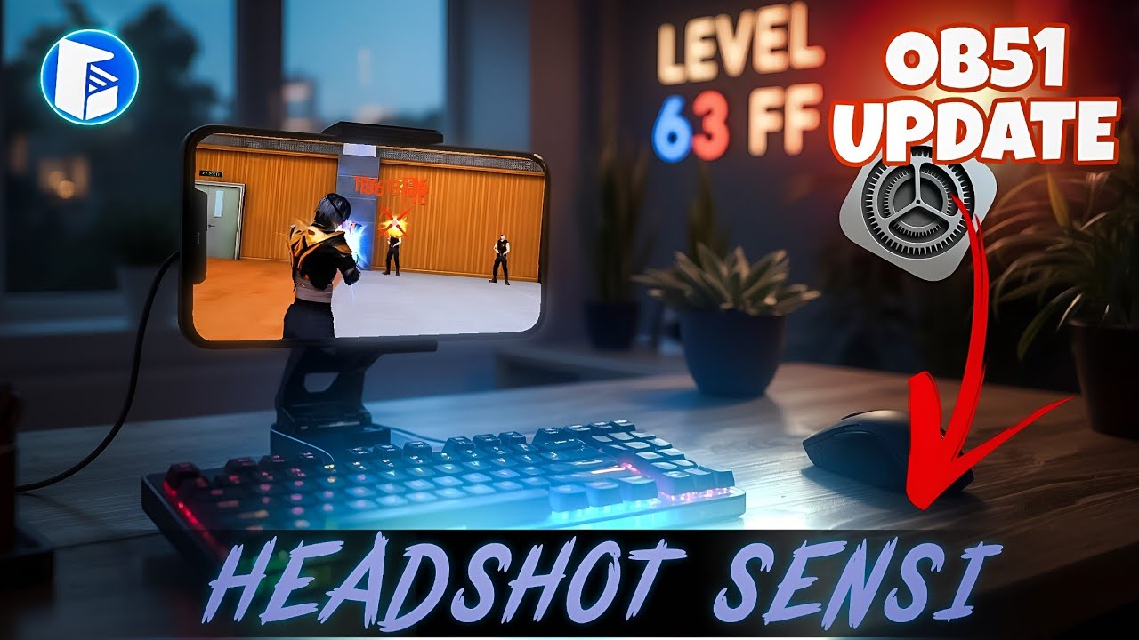 GG Mouse Pro Best Headshot Sensitivity Settings After OB51 Update 🎯 | GG Mouse Pro Headshot Sensi 😱