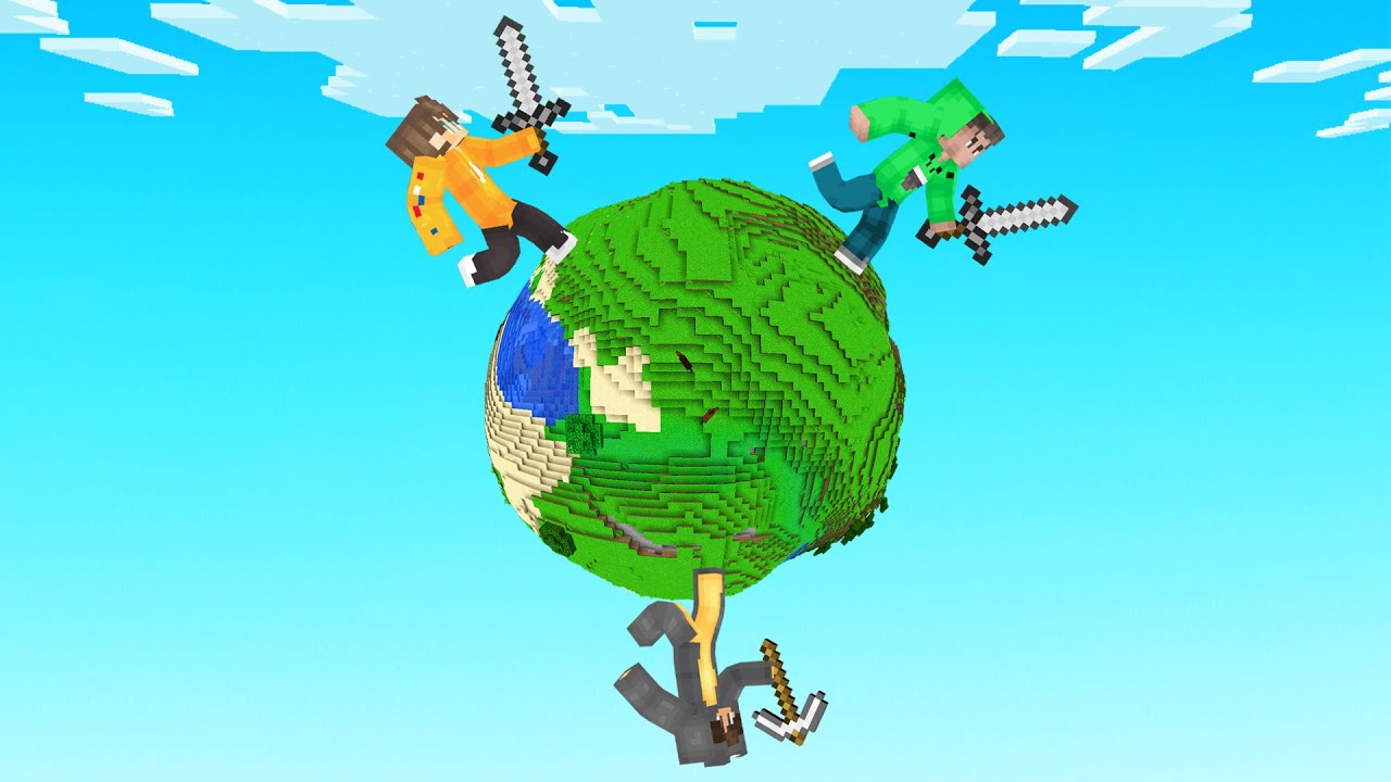 HUNTING The SPEEDRUNNER On A CIRCLE WORLD! (Minecraft)