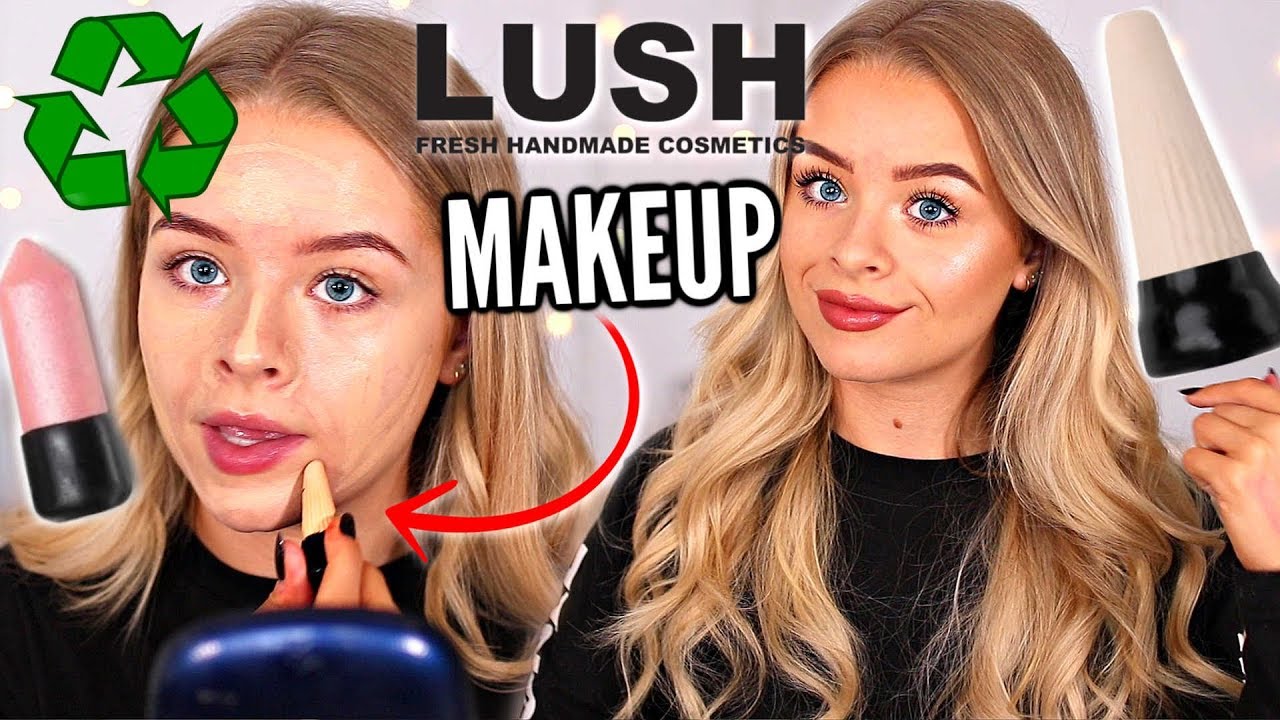 TESTING LUSH MAKEUP... WASTE FREE BEAUTY!?? 🤔