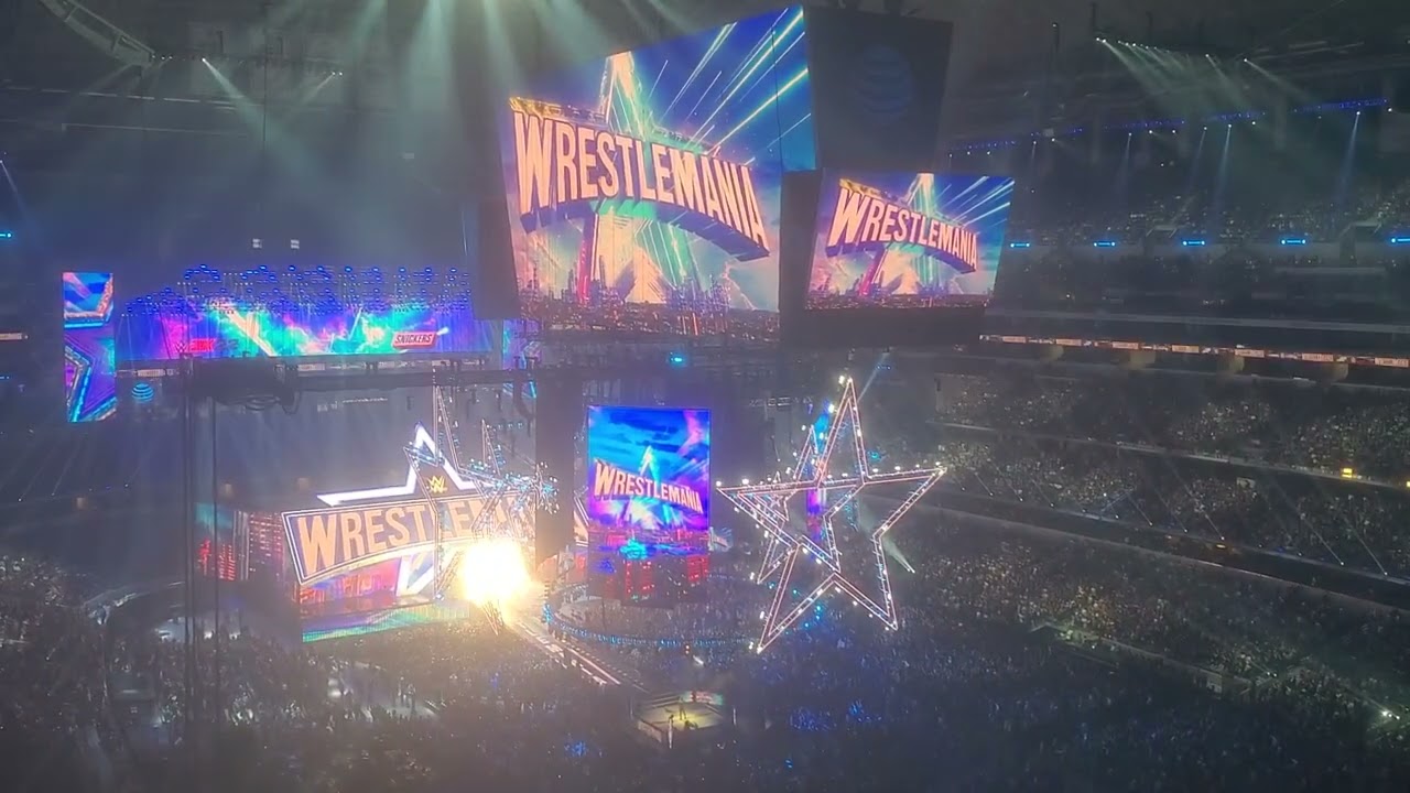 Seth (Freakin') Rollins vs The American Nightmare Cody Rhodes Entrances @ Wrestlemania 38 Night 1
