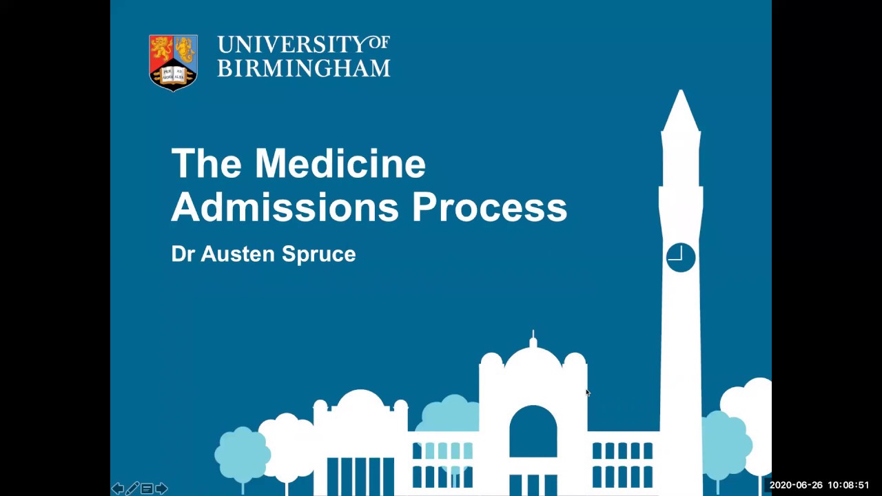 Medicine and Surgery MBChB Admissions Process - Undergraduate Open Day - June 2020