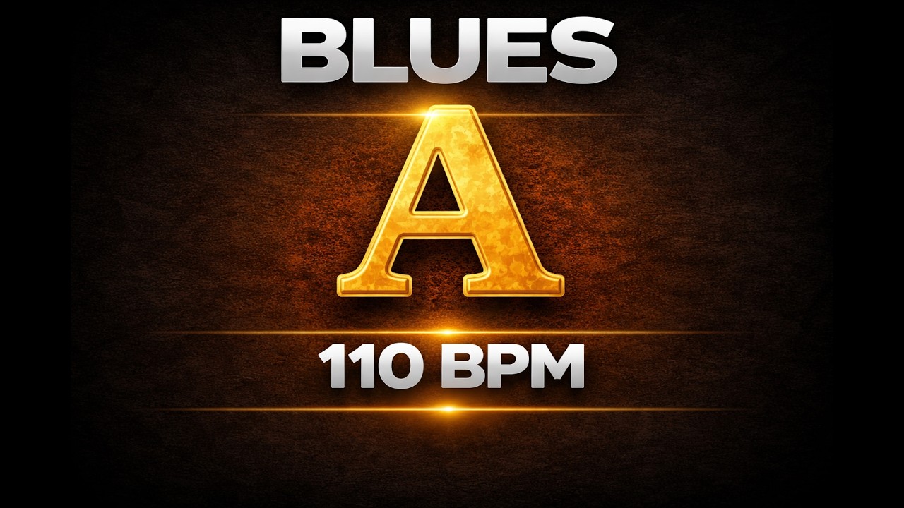 12 Bar Swing Blues Backing Track in A | 110BPM | Beginner Guitar Series