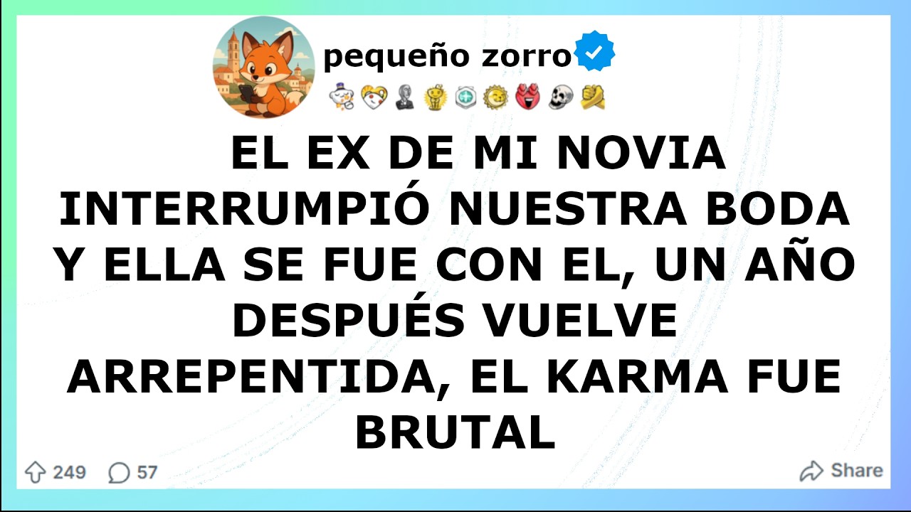 El ex de mi novia INTERRUMPIO NUESTRA BODA y ella se fue con el, UN AÑO DESPUES VUELE, EL KARMA FUE