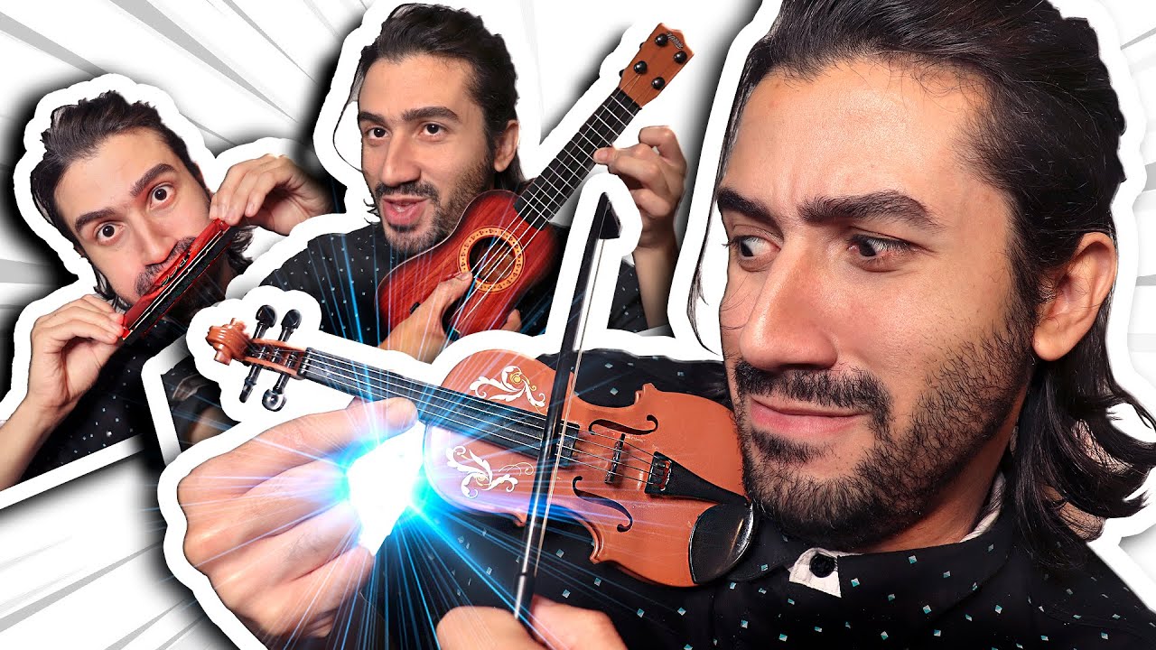 VIOLINO DE R$1,99 VIOLÃO E GAITA ( Testando Brinquedos ) - Franz Ventura
