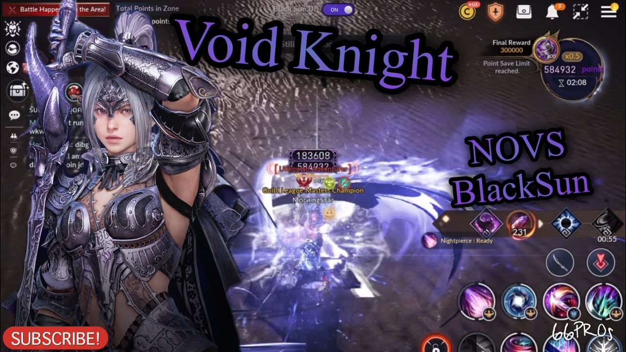 Black Desert Mobile Void Knight NOVS and BlackSun Gameplay Highlights, GGTY 😁