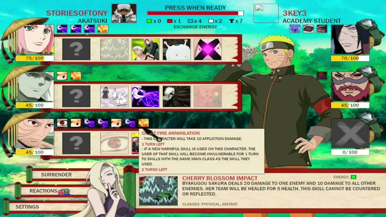 Naruto Arena: +11 Streak Team/Road To Kage (2022)
