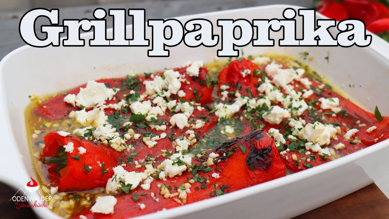 Gegrillte Paprika mit cremigem Feta - Einfach und köstlich