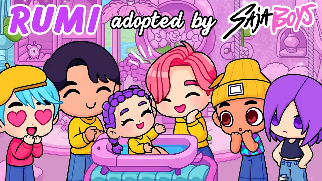 RUMI Adopted by SAJA BOYS 💜😱 | Avatar World Roleplay | Pazu #avatarworld #avatarworldofficial