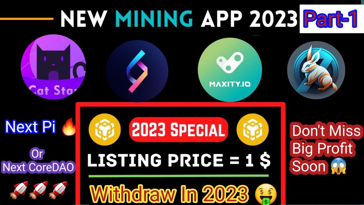 New Mining Apps 2023 || Catstar Mining App || Pegasus & Maxity Mining apps || Rabit Network mining