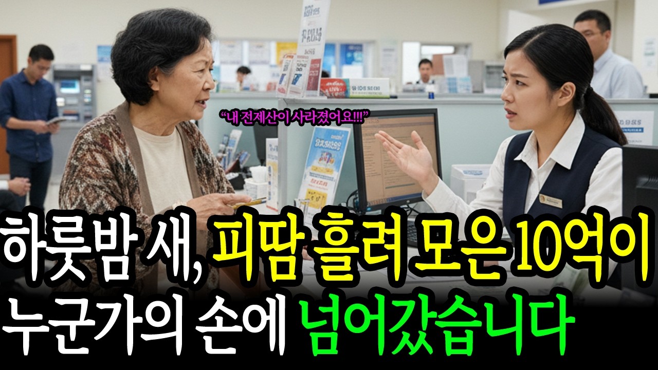 [사라진 10억 1편] 하룻밤 사이, 평생 모은 10억이 사라졌습니다｜충격 실화｜오디오 드라마