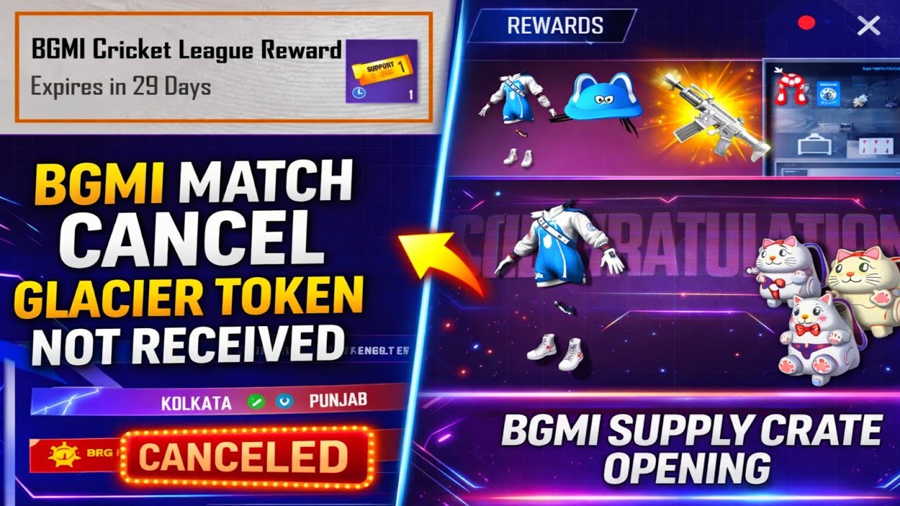 😰BGMI MATCH CANCEL M416 GLACIER TOKEN NOT RECEIVED | BGMI SUPPLY CRATE OPENING | 10X LUCK IN X SUIT