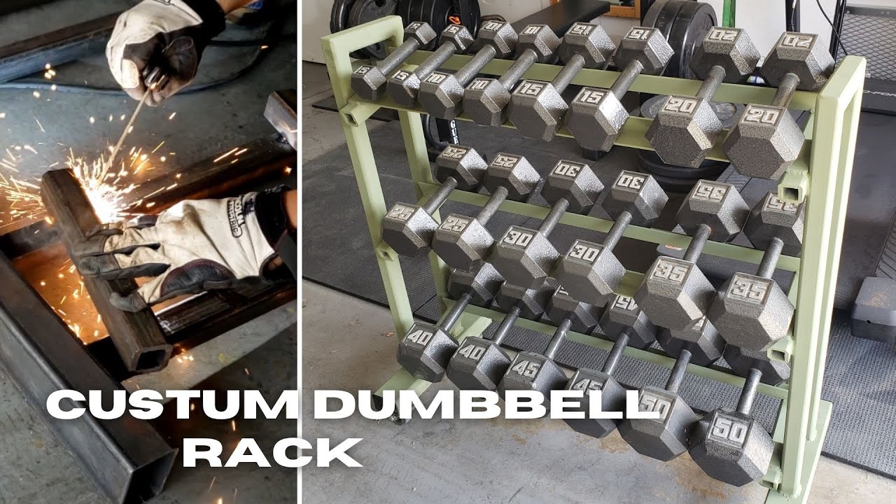 DIY Welded Dumbbell Rack For Garage Gym