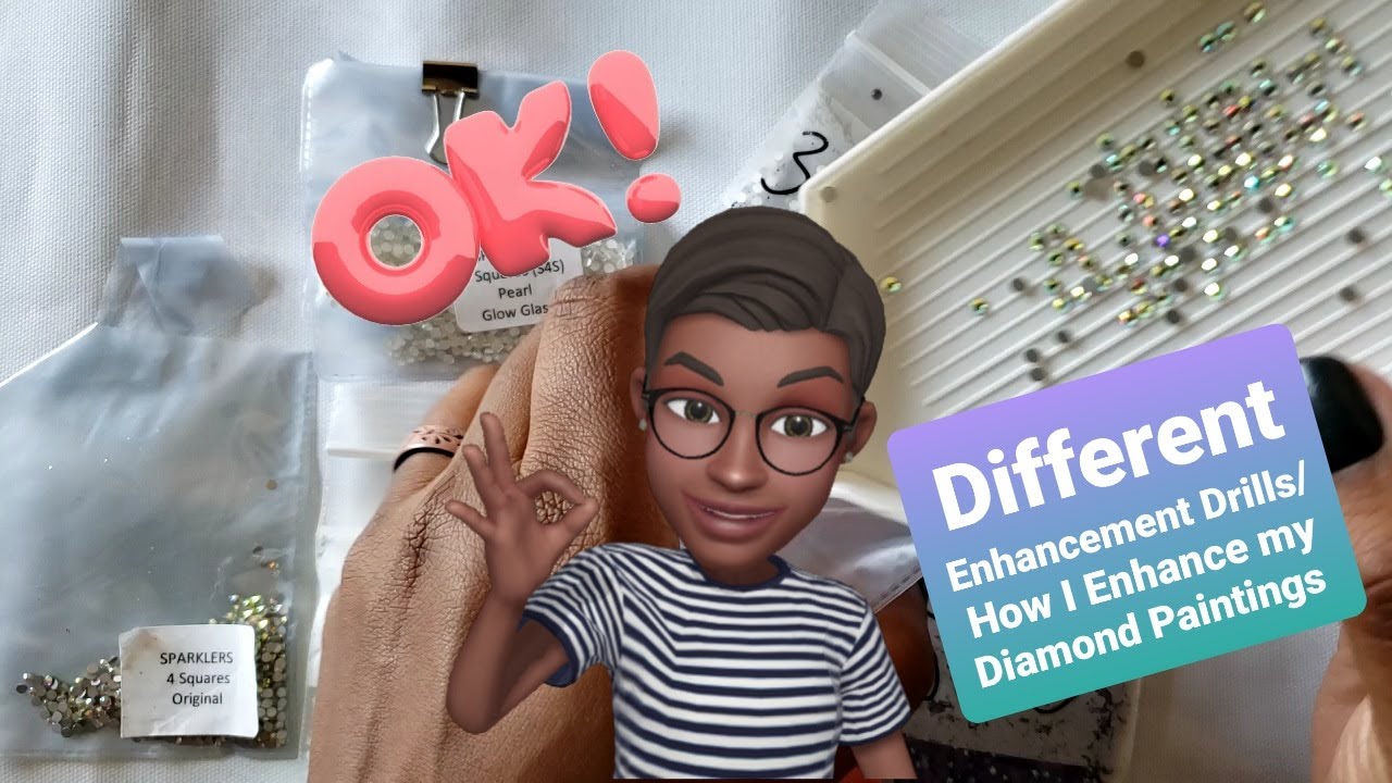 How I Enhance your Diamond Painting *What are the Different type of Enhancement Drills*