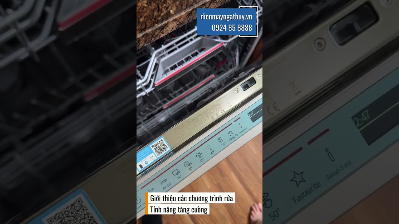 Hướng dẫn sử dụng thực tế Máy rửa bát Bosch SMS8YCI01E