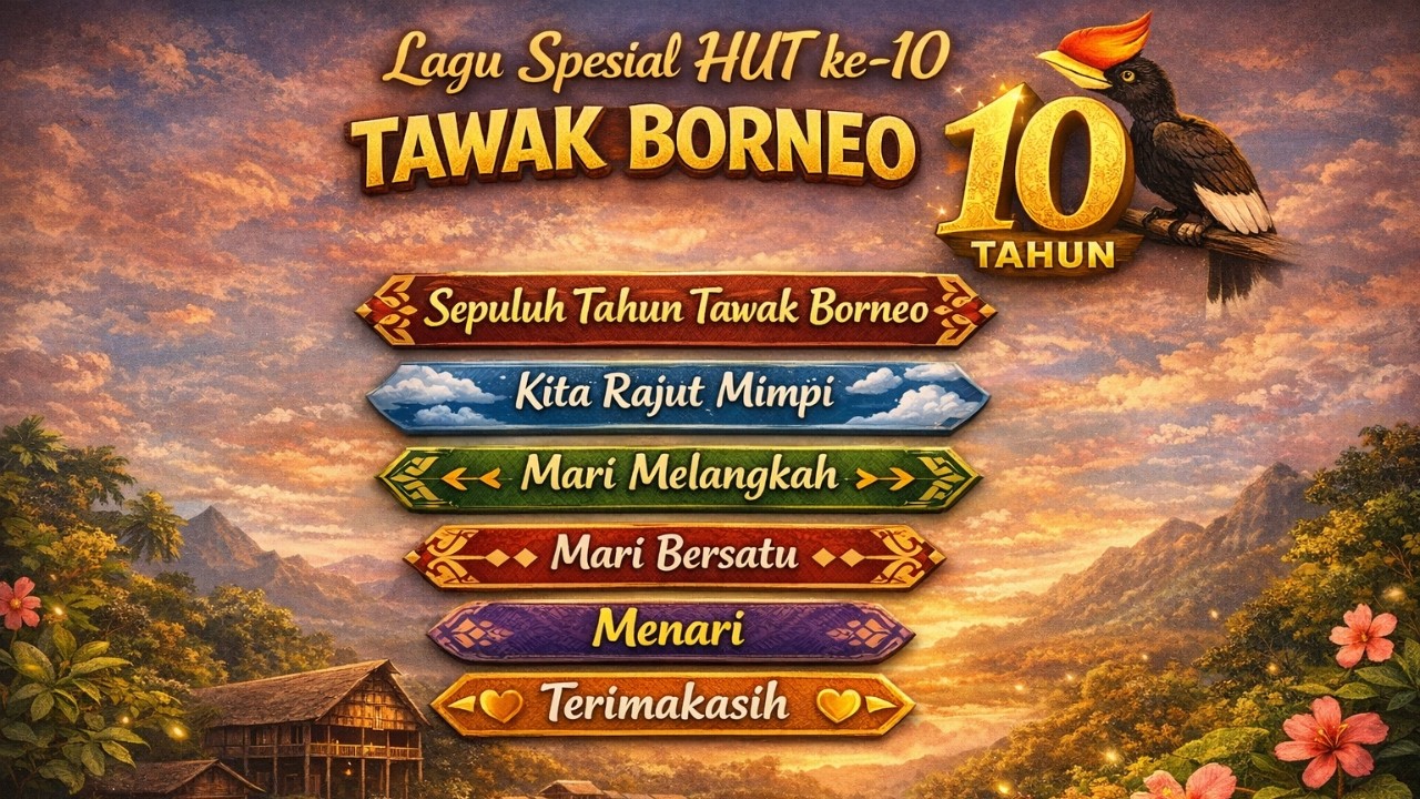 Lagu Spesial HUT ke-10 Tawak Borneo | AI