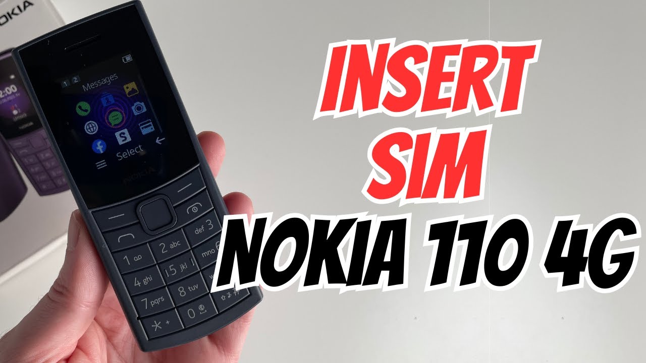 Как вставить SIM-карту в Nokia 110 4G