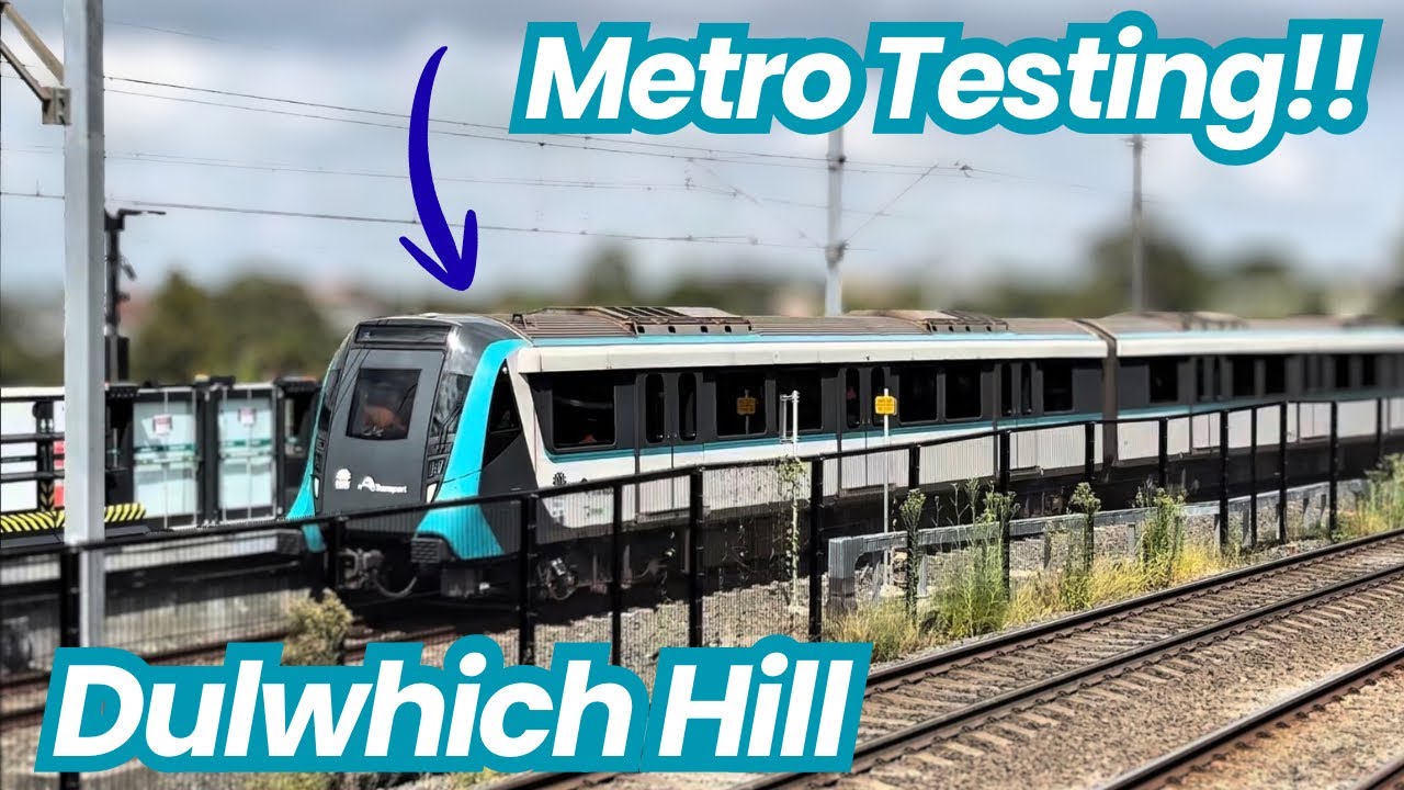 Train Spotting Vlog 46: Metro Testing + Freight!! Dulwich Hill Station 