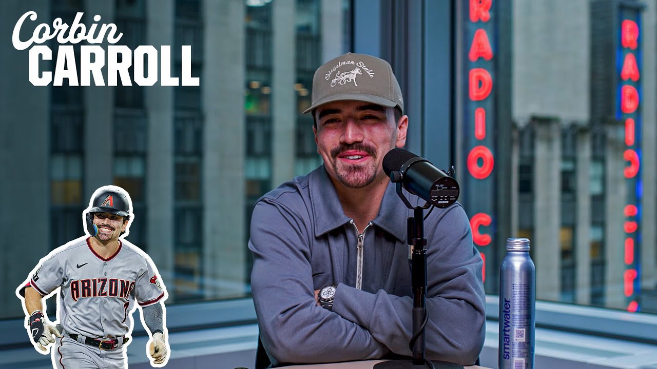 Corbin Carroll cracks us up at the MLB office! (Why'd he jump in D-backs pool with his phone??)