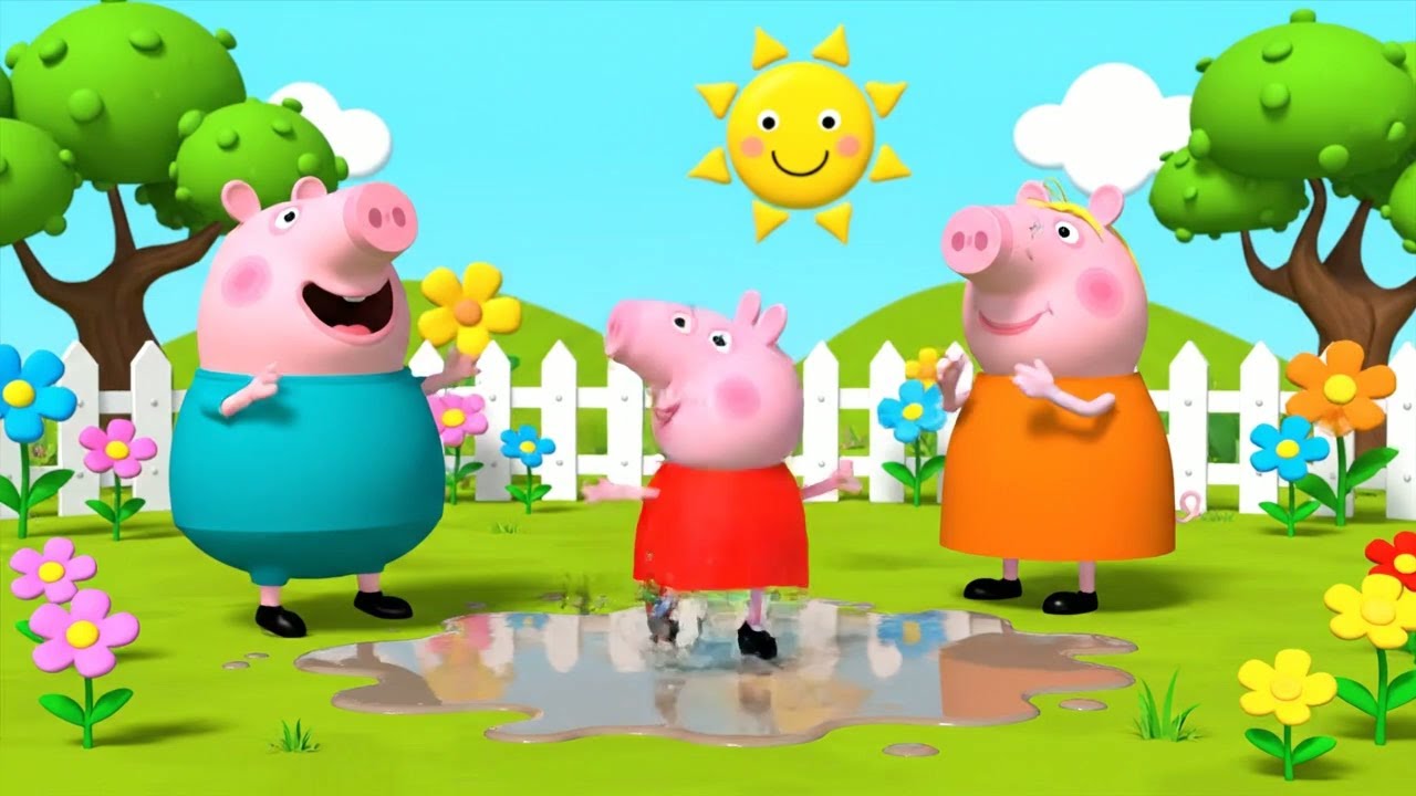 Peppa Pig’s Boots Jumped in the Muddy Puddle | Kids Songs & Nursery Rhymes