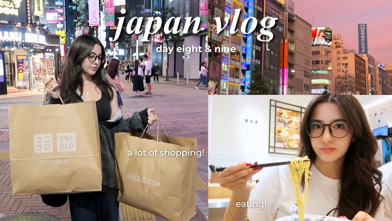 JAPAN VLOG | day 8 & 9 🇯🇵 shopping all around tokyo!