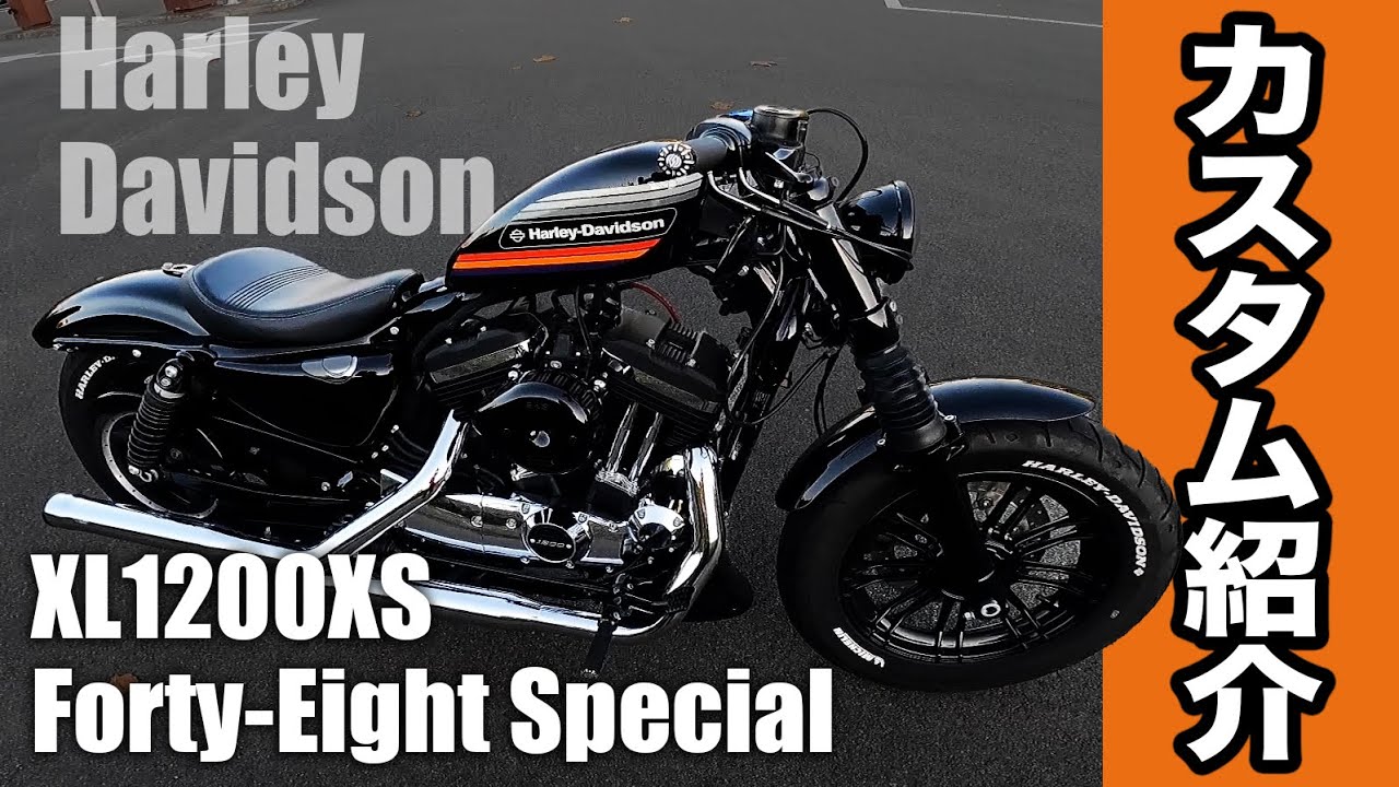 【カスタム紹介】こだわりの渋めカスタム全部見せます！／XL1200XS Forty-Eight Special