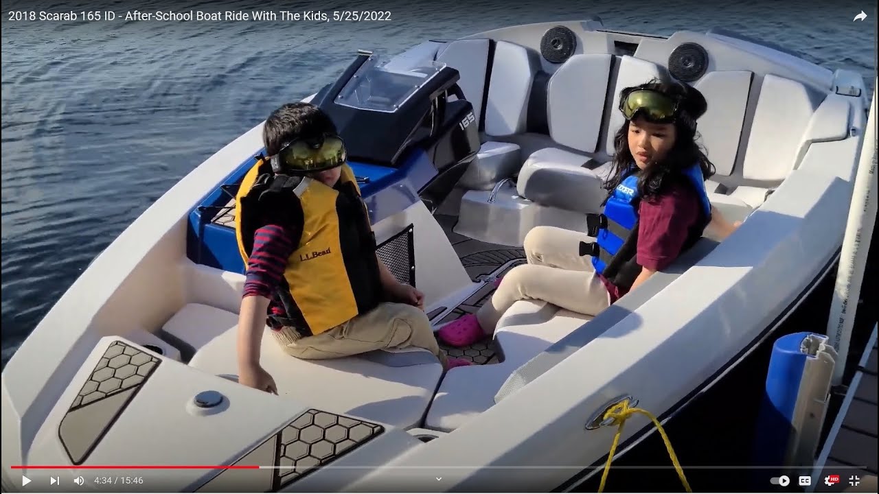 2018 Scarab 165 ID - After-School Boat Ride With The Kids, 5/25/2022
