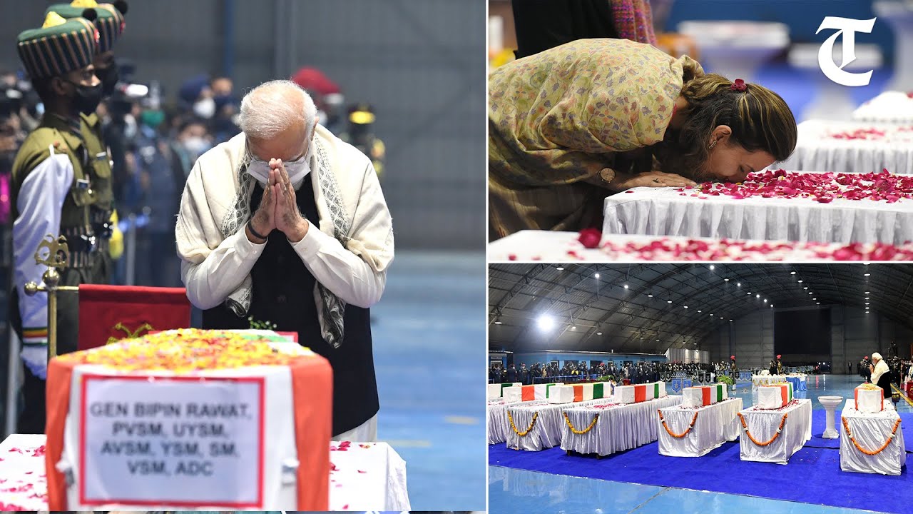 PM Modi pays tribute to Gen Bipin Rawat, his wife, 11 others killed in IAF chopper crash