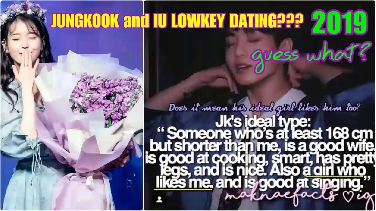 BTS. JUNGKOOK (#JK) and (#IU)Lee Jieun LOWKEY DATING yr. 2019? Not edited 😂 #KooKU #KookIU