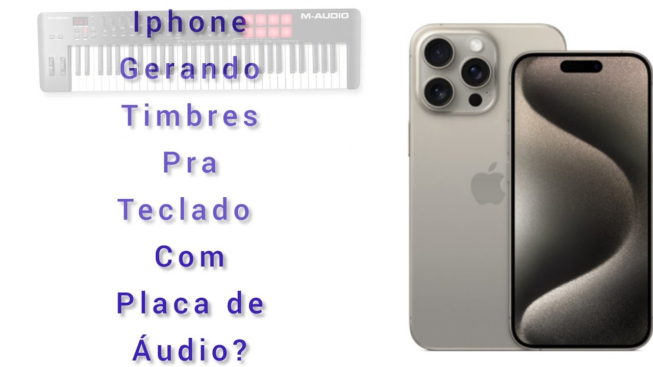 Iphone 7 8 X 11 12 13 14 15 etc Ipad conectado na mesa de som, controlador MIDI e muito mais