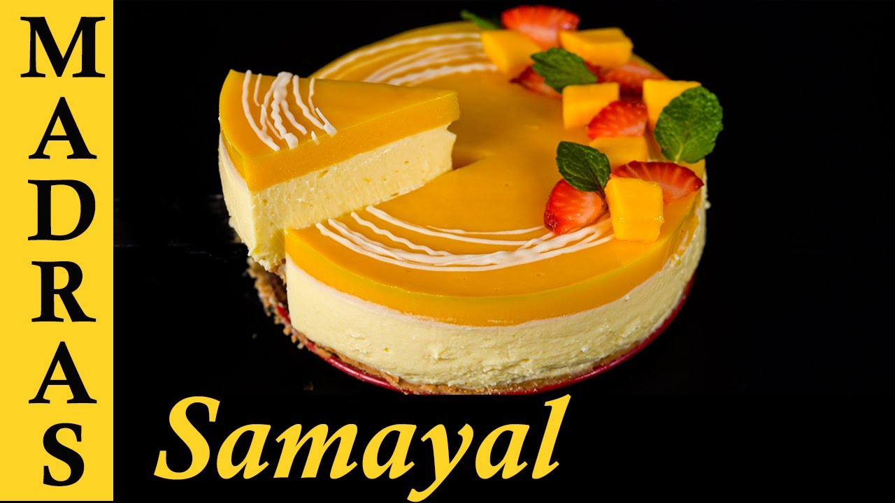 Mango Jelly Cake | Mango Cheesecake Recipe in Tamil | Homemade Cream Cheese from Milk
