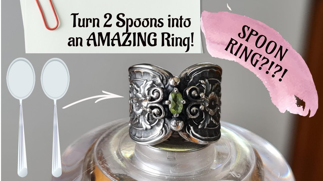 How to Make Unique Spoon Rings Using 2 Spoons and getting 2 Rings! You'll get complements for days!