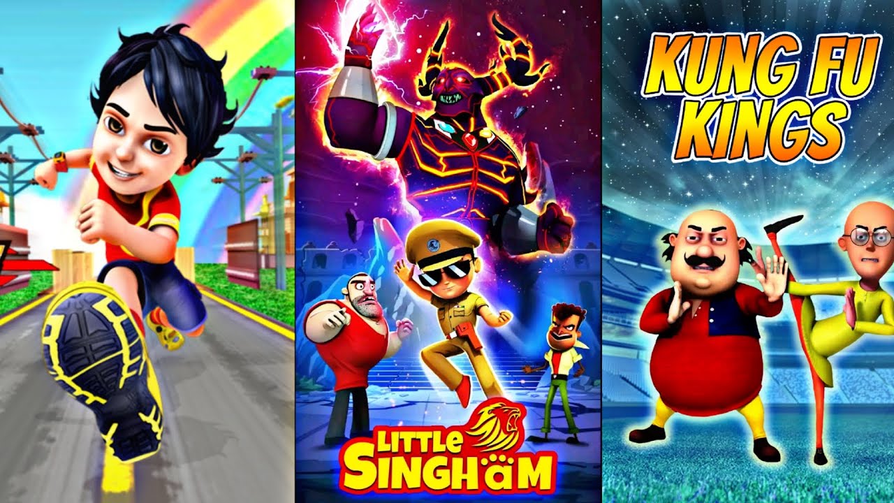 Little Singham Mobile Game | Motu Patlu Fighting Game | Shiva Vs Villains Mobile Game 2025