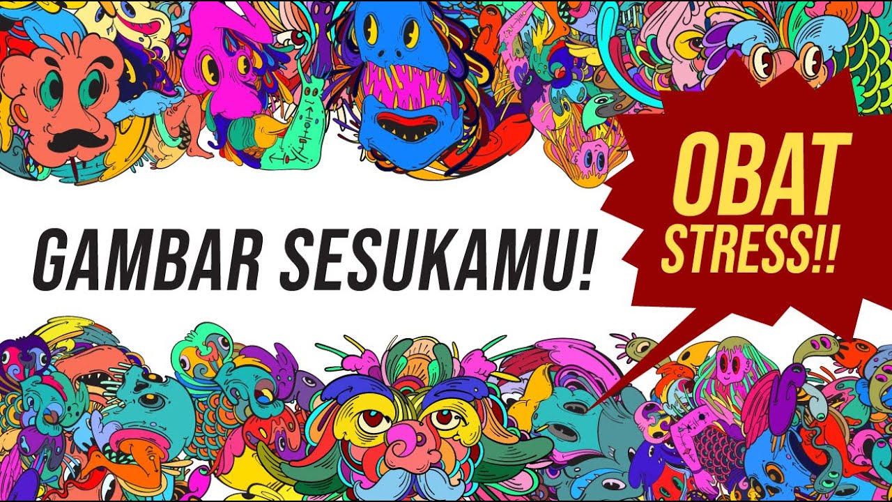 Doodle speed art ethnic