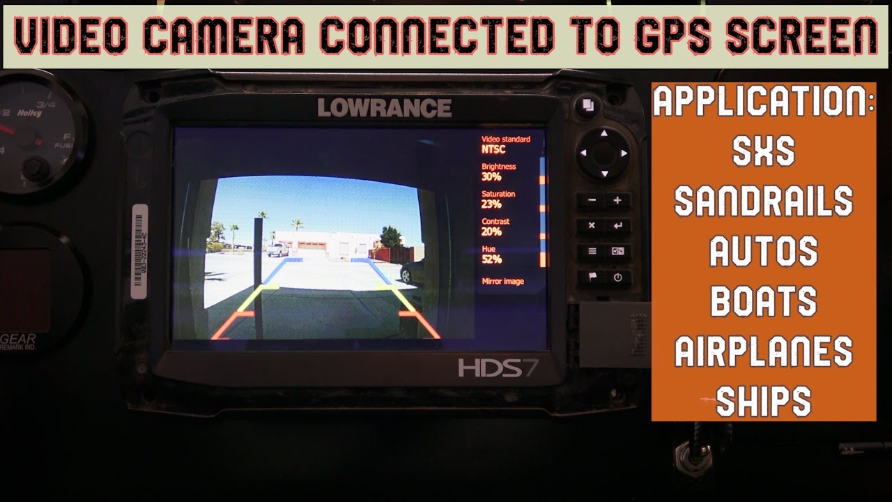 How to install backup camera on Lowrance GPS