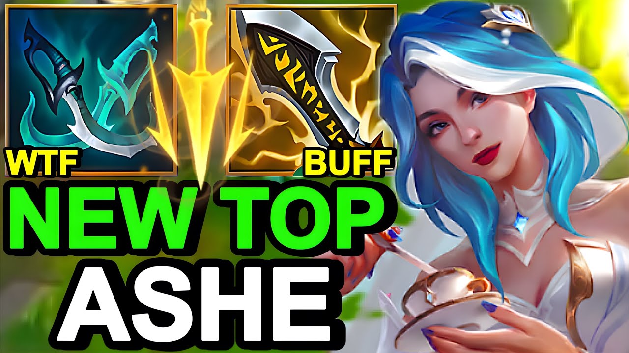 WILD RIFT CHINA ASHE TOP - NEW FULL DAMAGE Ashe Top Build Runes - Crystal Rose Ashe Wild Rift Skin